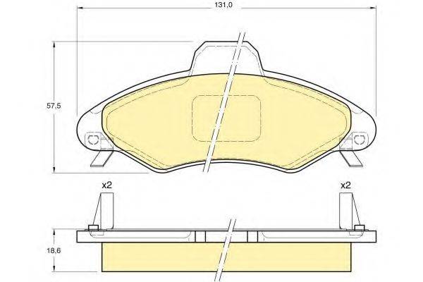 GIRLING 6113493 Комплект гальмівних колодок, дискове гальмо