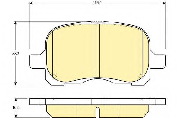 GIRLING 6132041 Комплект гальмівних колодок, дискове гальмо