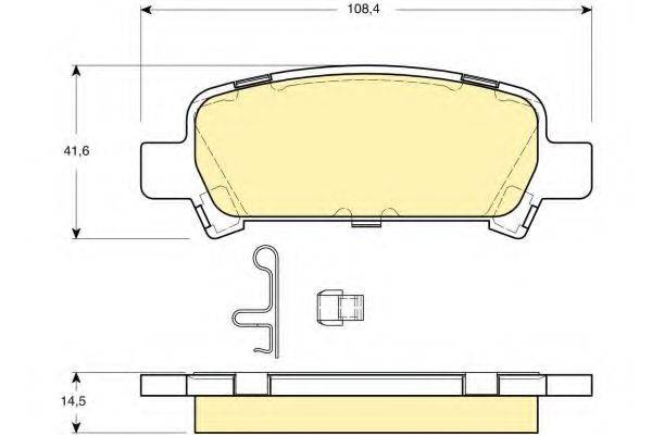 GIRLING 6132239 Комплект гальмівних колодок, дискове гальмо