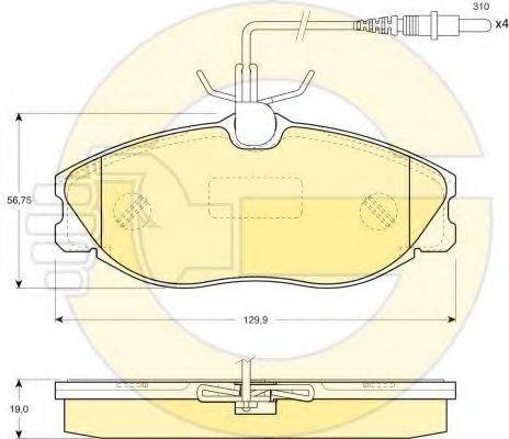 GIRLING 6410431 Комплект гальм, дисковий гальмівний механізм