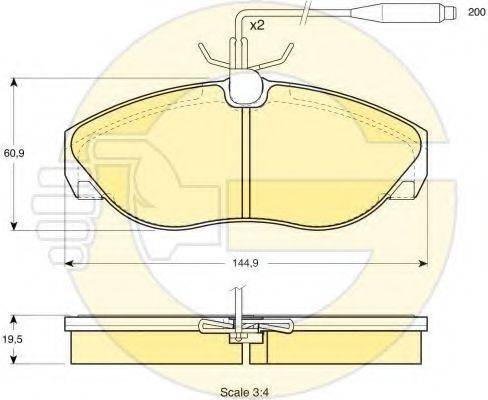 GIRLING 6411301 Комплект гальм, дисковий гальмівний механізм