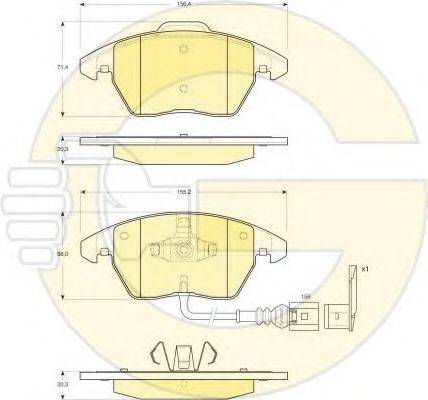 GIRLING 6411422 Комплект гальм, дисковий гальмівний механізм