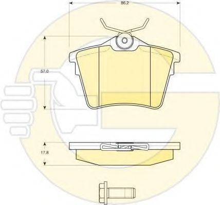 GIRLING 6411451 Комплект гальм, дисковий гальмівний механізм