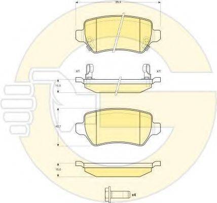 GIRLING 6411651 Комплект гальм, дисковий гальмівний механізм