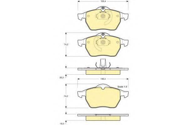 GIRLING 6411822 Комплект гальм, дисковий гальмівний механізм