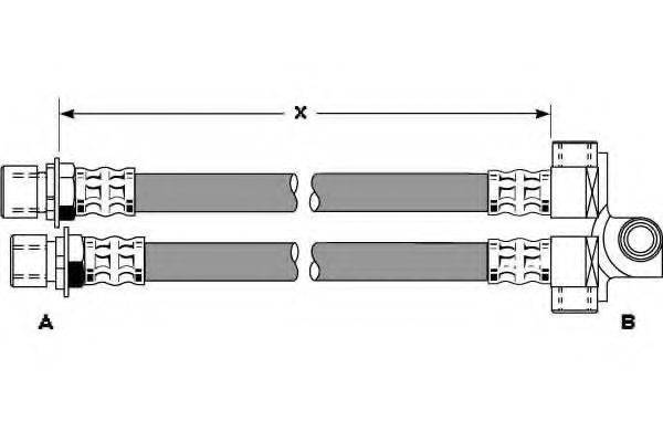 GIRLING 9001277 Гальмівний шланг