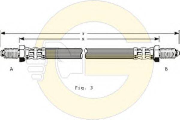 GIRLING 9003119 Гальмівний шланг