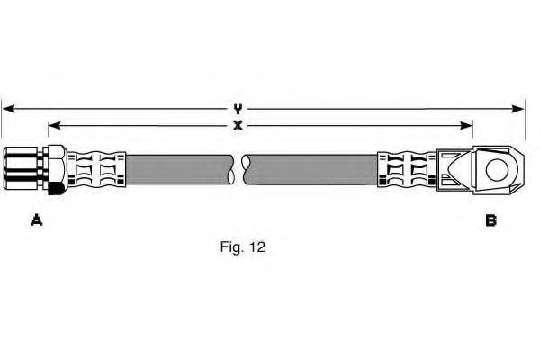 GIRLING 9004312 Гальмівний шланг