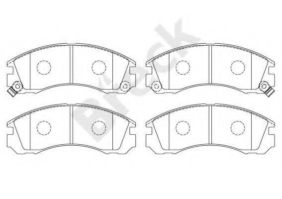 BRECK 213630070110 Комплект гальмівних колодок, дискове гальмо