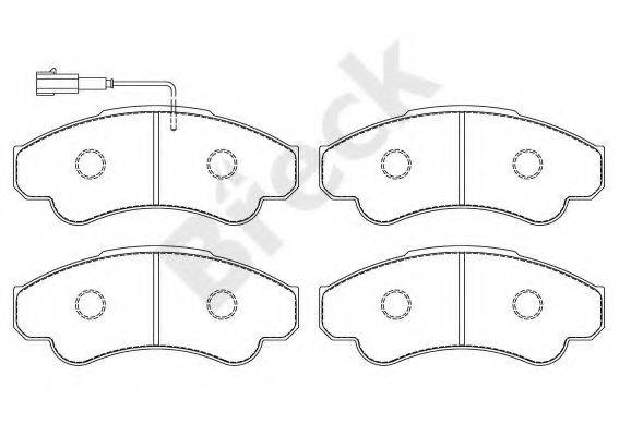 BRECK 239190070310 Комплект гальмівних колодок, дискове гальмо