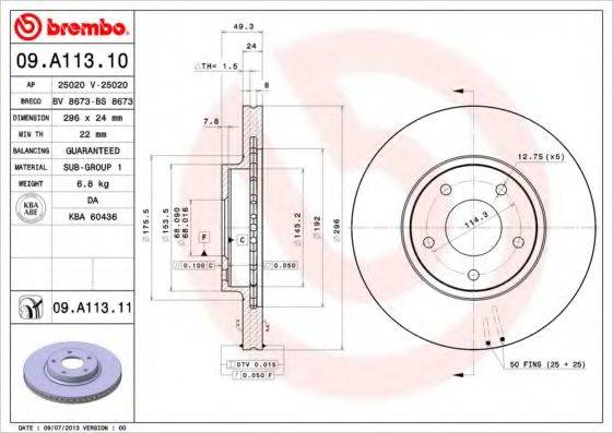 AP 25020V гальмівний диск