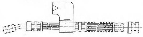 KAWE 511878 Гальмівний шланг