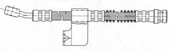 KAWE 511879 Гальмівний шланг