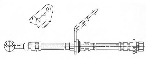 KAWE 511997 Гальмівний шланг