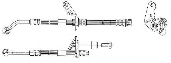 KAWE 512576 Гальмівний шланг