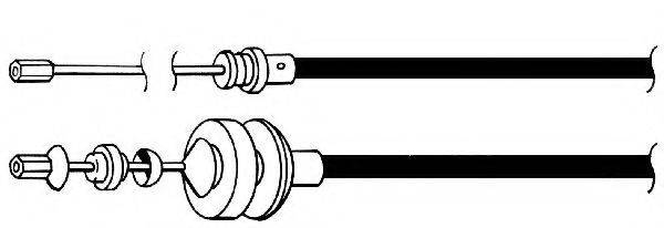 KAWE RT01153 Трос, управління зчепленням