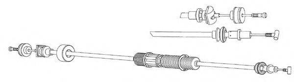 KAWE VW01171 Трос, управління зчепленням