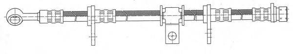 KAWE 510781 Гальмівний шланг