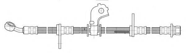 KAWE 511458 Гальмівний шланг