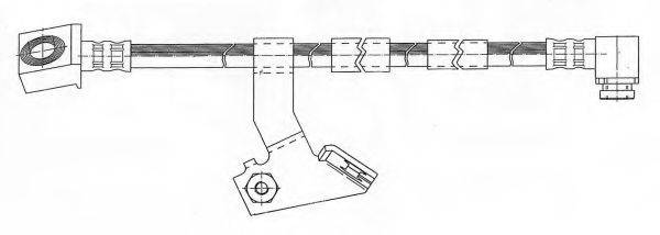 KAWE 511553 Гальмівний шланг