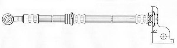 KAWE 512496 Гальмівний шланг