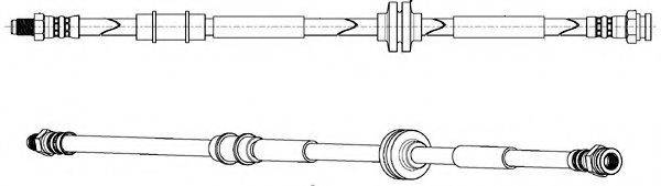 KAWE 512710 Гальмівний шланг