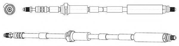 KAWE 512802 Гальмівний шланг