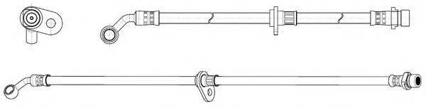 KAWE 514553 Гальмівний шланг