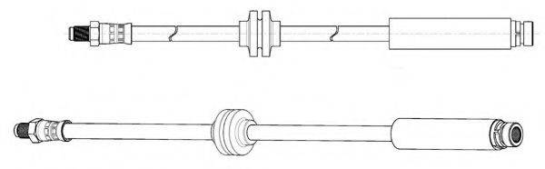 KAWE 514558 Гальмівний шланг