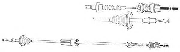 KAWE VW01178A Трос, управління зчепленням