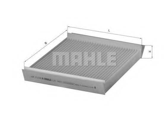 MAHLE ORIGINAL LA403 Фільтр, повітря у внутрішньому просторі