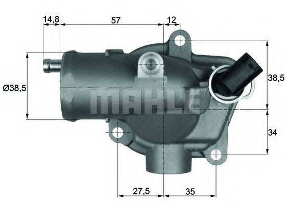 MAHLE ORIGINAL TI2892 Термостат, охолоджуюча рідина