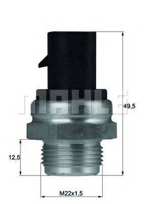 MAHLE ORIGINAL TSW13D Термивимикач, вентилятор радіатора