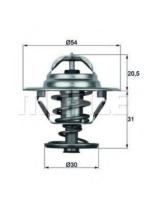 MAHLE ORIGINAL TX1081D Термостат, охолоджуюча рідина