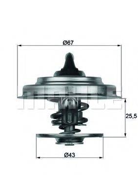 MAHLE ORIGINAL TX1879D Термостат, охолоджуюча рідина