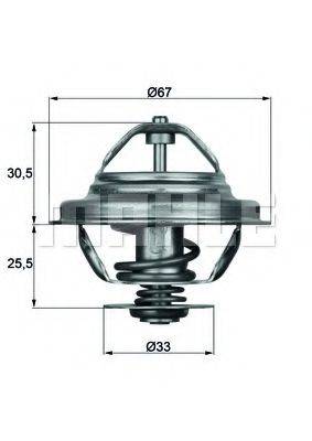 MAHLE ORIGINAL TX2780D Термостат, охолоджуюча рідина