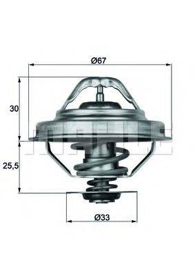 MAHLE ORIGINAL TX2892D Термостат, охолоджуюча рідина