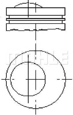 MAHLE ORIGINAL E14250 Поршень