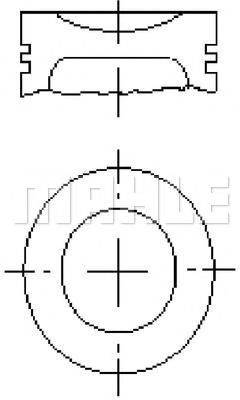 MAHLE ORIGINAL S70020 Поршень