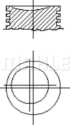 MAHLE ORIGINAL E70500 Поршень