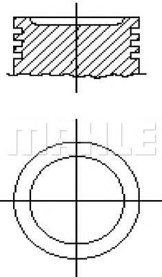 MAHLE ORIGINAL S14185 Поршень