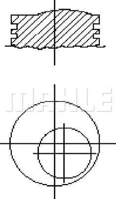 MAHLE ORIGINAL E14120 Поршень