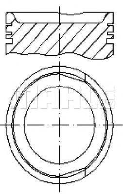 MAHLE ORIGINAL E25210 Поршень