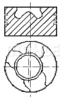 MAHLE ORIGINAL E13966 Поршень