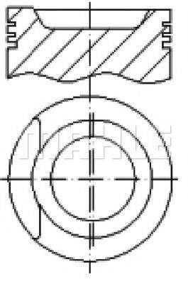 MAHLE ORIGINAL E70810 Поршень