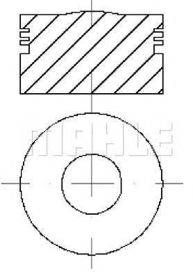 MAHLE ORIGINAL E70175 Поршень