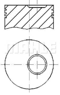 MAHLE ORIGINAL E59600 Поршень