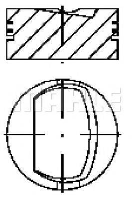 MAHLE ORIGINAL S25520 Поршень