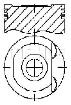 MAHLE ORIGINAL S18100 Поршень