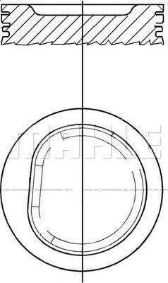 MAHLE ORIGINAL E70630 Поршень